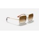 SQUARE 1971 CLASSIC
Lenses: Light Brown Gradient  +  Frame: Gold