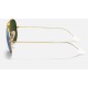 AVIATOR FLASH LENSES
Lenses: Polarized Green Mirror  +  Frame: Gold