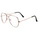 Classic Eyeglasses Silver Round Glasses for Men